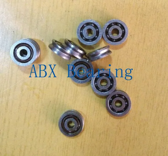 10pcs/lot V623 623 V groove ball bearing 3x10x3mm Traces walking guide rail bearings (carbon steel low speed) open type |