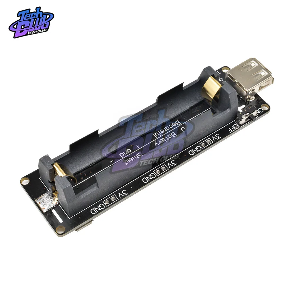 Держатель платы расширения литиевой батареи 18650 разъем Micro USB Type A для WEMOS ESP32 плата