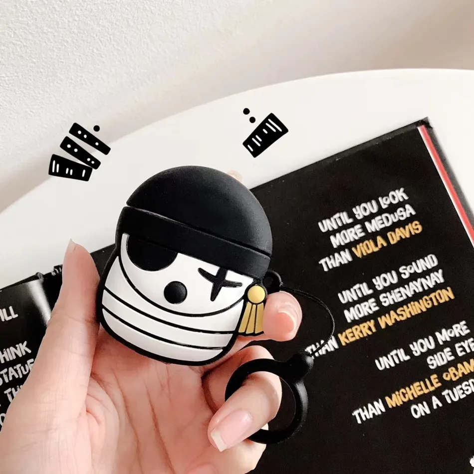 443 A Чехол для AirPods с изображением мультяшного медведя, собаки, чехол s для Apple Airpods 2, чехол, Милые силиконовые аксессуары для наушников, чехлы для наушников, чехлы для Air pods - Цвет: 443 A