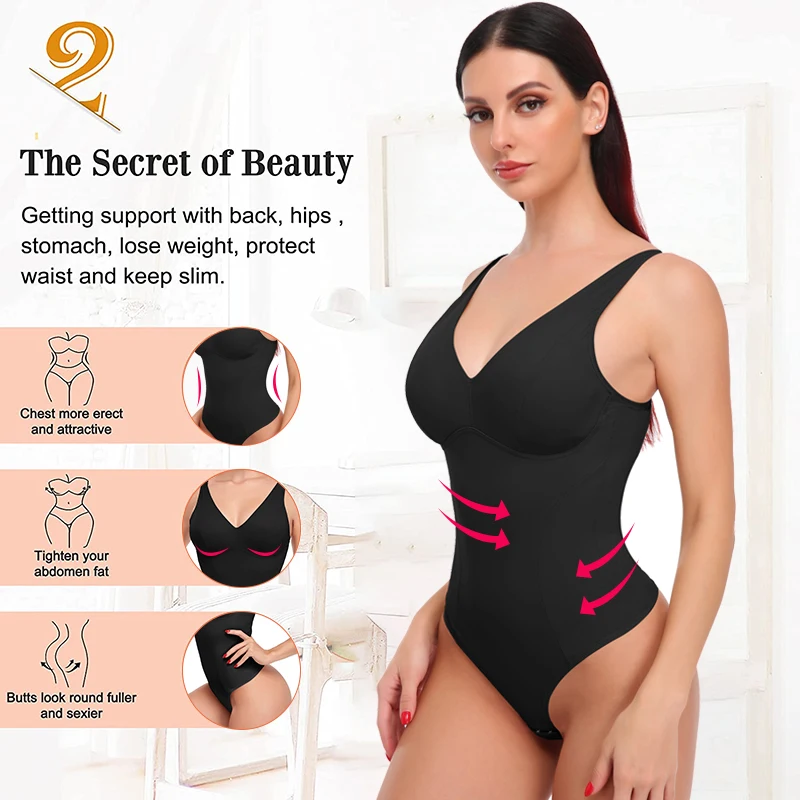 Women's Binders Shapers Body Shapewear Thong Sexy Bodysuit Slimming Underwear Waist Trainer Body Shaper Modeling Strap Corset