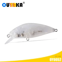 blank unpainted fishing accessories lure sinking minnow weights 5 4g 69mm abs diy artificial bait kit pesca wobblers carp leurre