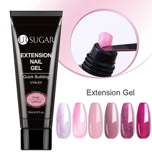 Набор акриловых гелей для наращивания ногтей UR SUGAR Purple, розовый, белый, прозрачный кристаллов, УФ светодиодный, инструменты для наращивания ногтей