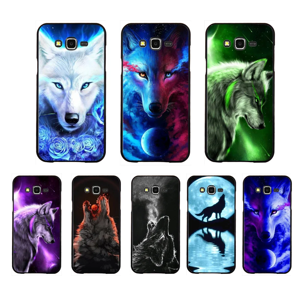 

NBDRUICAI Colorful wolf art Hot Cover Black Soft Shell Phone Case For Samsung Galaxy J7 J8 J3 J4 J5 J6 Plus 2018 Prime