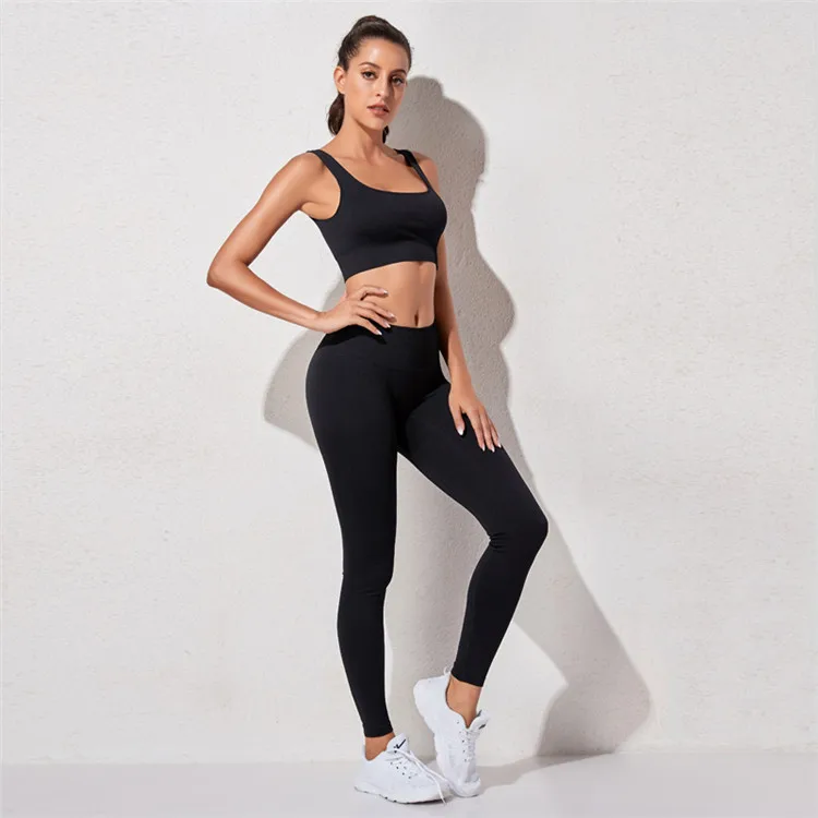 High Waist Seamless Yoga Set Workout Clothes For Women Sports Gym Set Fitness Clothing Long Sleeve Yoga Suit