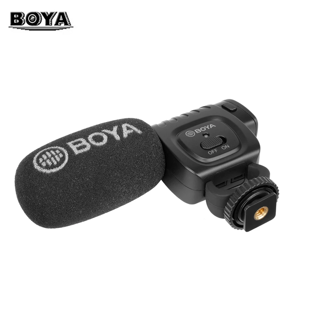 

BOYA BY-BM3011 On Camera Record Microphone for Canon Sony Nikon DSLR Camera Smartphone 3.5MM Jack Cold Shoe Youtobe Vlog Mic