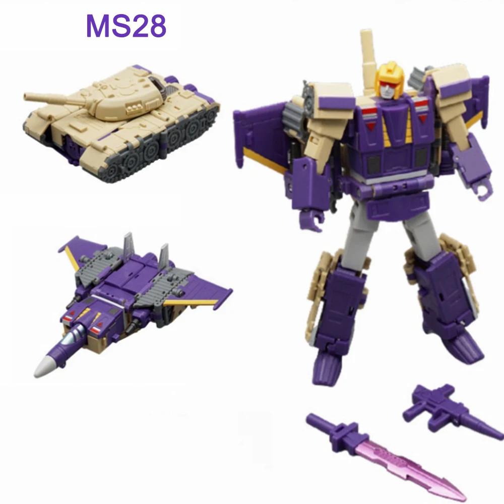 Механическая игрушка MFT, трансформер, модель MS28, модель Thunderbolt Blitzwing Three Change Warrior, мини-фигурка воина, игрушки-роботы
