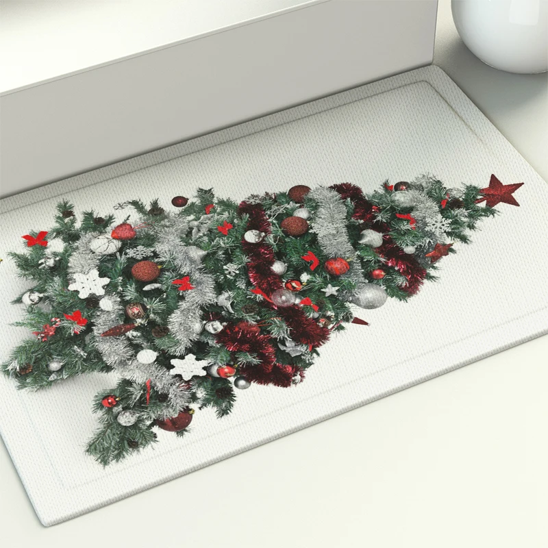 

Рождественский фон для прихожей, кухни, напольного коврика для ванной, гостиной, спальни, прихожей, ковер для дома