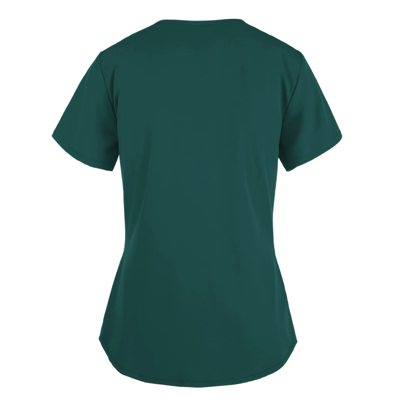 

Nursing Scrubs Tops Women Short Sleeve V-Neck Tops Working Uniform Solid Color Pocket Blouse Women Clothes