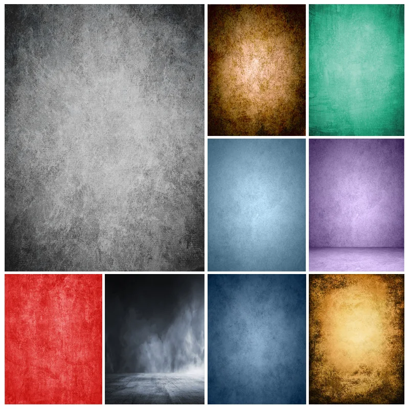 

SHUOZHIKE Solid Color Gradient Vintage Photography Background Wedding Newborn Portrait Backdrops For Photo Studio Props XRM-03