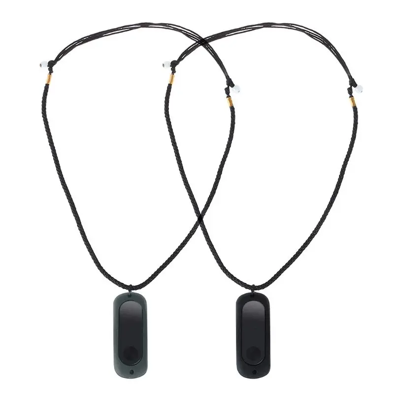 DIY вязаное модное ожерелье с резиновая подвеска держатель для Xiaomi Mi Band 2