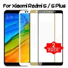 2 шт., закаленное стекло для Redmi 5 Plus, Защита экрана для Xiaomi Redmi 5 Plus 5A xiomi red mi A5, защитное стекло, пленка с полным покрытием