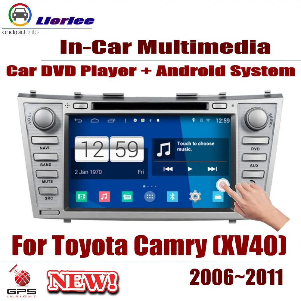 Автомобильная система Android RockChip PX5 1080P IPS ЖК-экран для Toyota Camry (XV40) 2006-2011 DVD-плеер