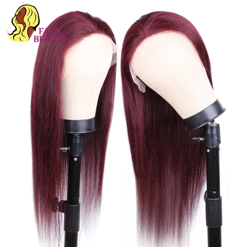 Бразильские прямые волосы 13X 4 парик на сетке спереди парики из человеческих