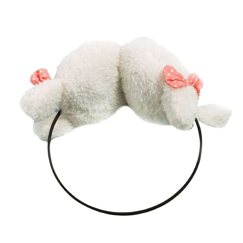 Зимняя Милая обогреватель для наушников в виде кролика разные цвета |