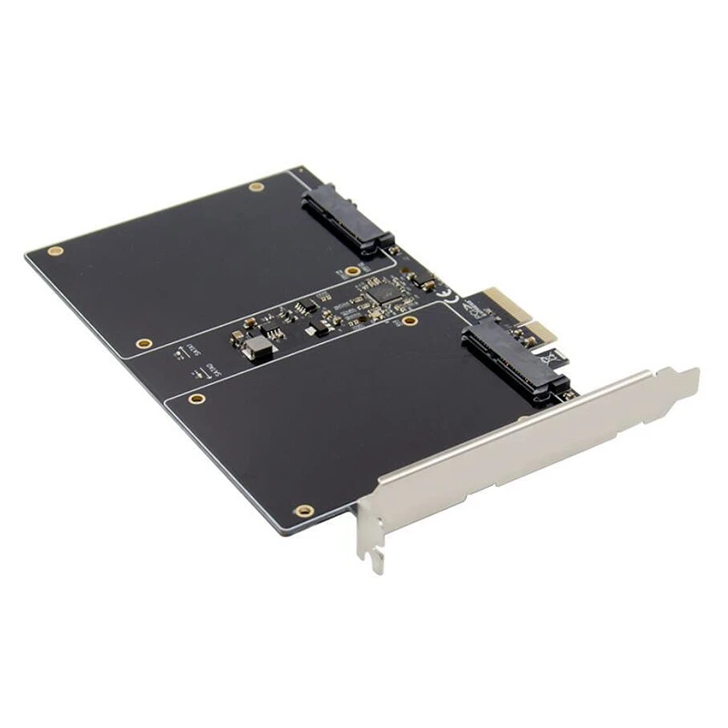 Плата RAID для контроллера PCI E X2 SATA3.0 совместимая с Полноразмерным SSD / HDD 2 5 дюйма