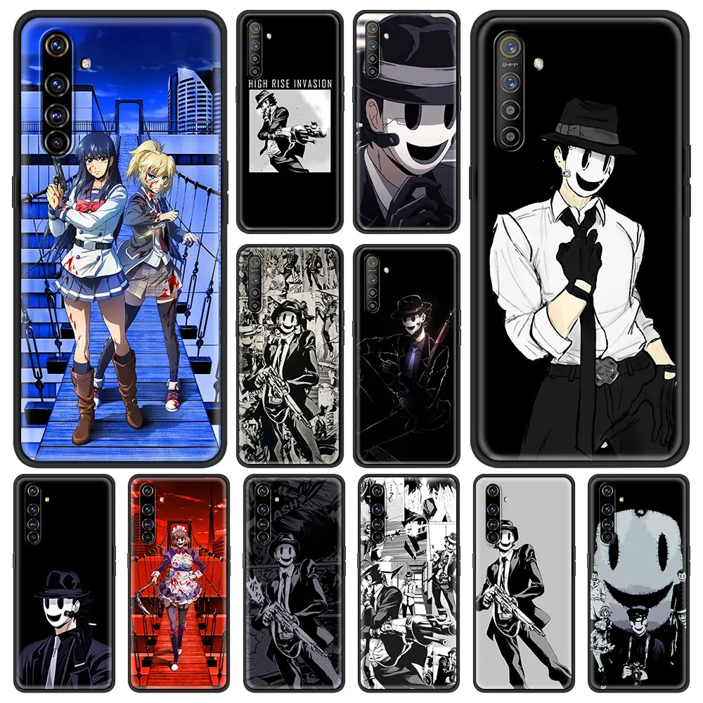 

Ударопрочный чехол с высокой талией вторжения аниме для Oppo A53 A52 A9 2020 черный чехол для Realme 8 7 6 Pro C3 C21 силиконовый чехол для телефона