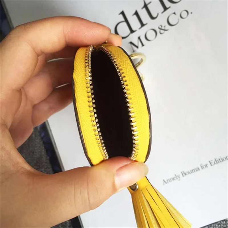 

Korean Fashion Cartoon Cute Smiley Face Expression Zero Wallet KeyChain Pendant Female Mini Coin Car Key Chain Girls Gift 2020