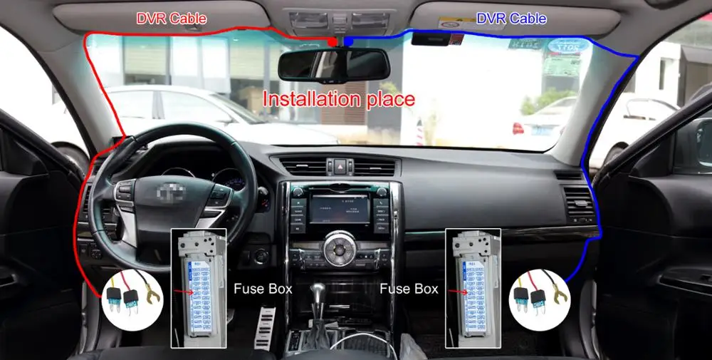 SINOSMART Novatek 96658 автомобильный Wifi DVR для Volvo XC60 XC70 XC90 управление с помощью мобильного телефона ПРИЛОЖЕНИЕ SONY IMX323