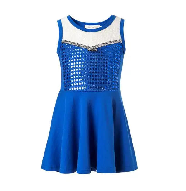 blue elsa Lilo/платье с вышивкой; костюм для девочек; костюм Лило на день рождения; наряд для дня рождения; Гавайское платье; детское платье принцессы - Цвет: blue elsa