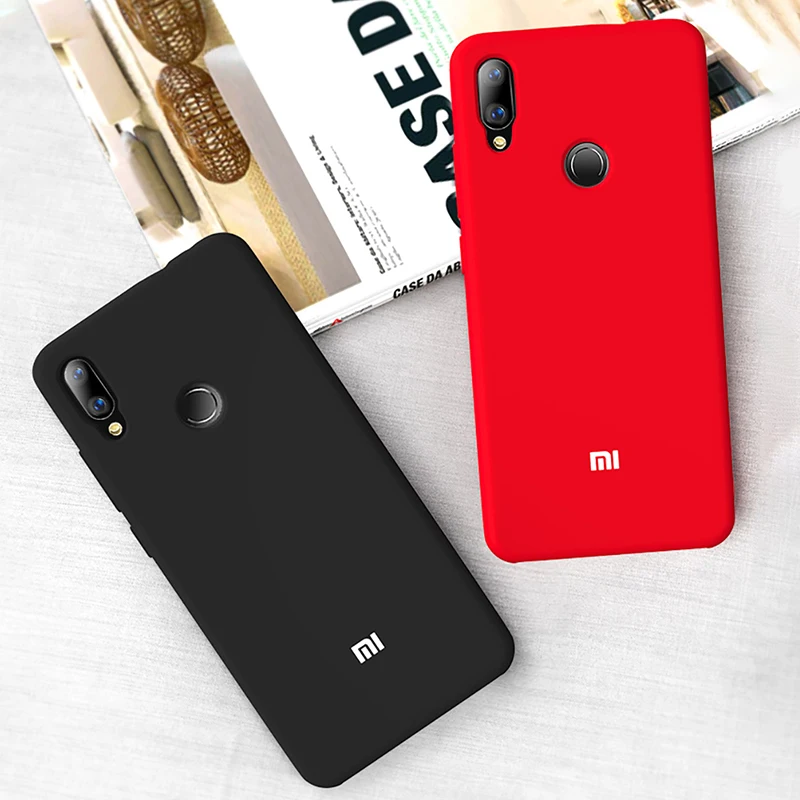 Xiao mi Red Note 7 Чехол жидкий силиконовый мягкий защитный чехол Xiaomi 9 9T 8 SE A2 Lite красный 6