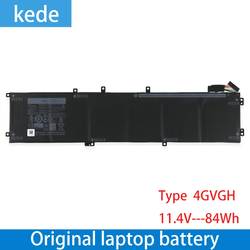 Kede Оригинальный аккумулятор для ноутбука 4gvgh DELL Precision 5510 XPS 15 9550 series 1P6KD T453X 11 4 V 84WH |