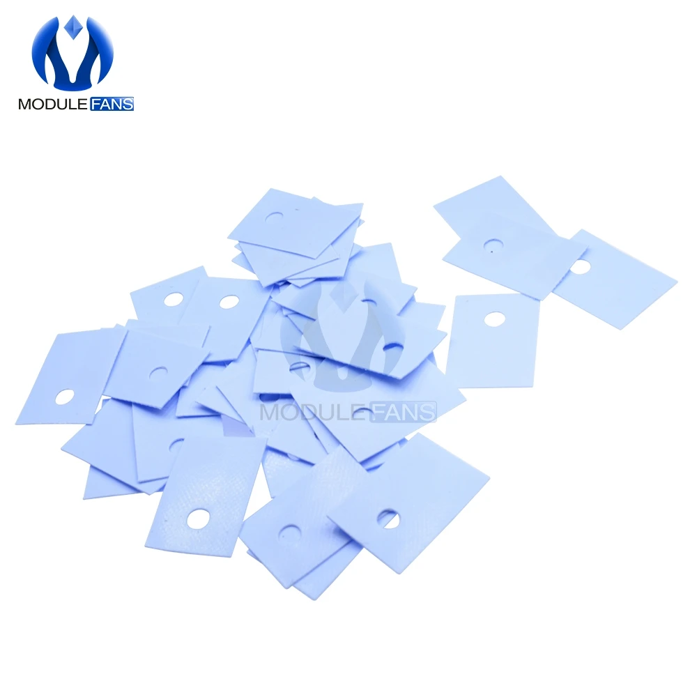 200PCS TO-220 Insulation Pads Silicone Heatsink Shim for Laptop CPU GPU VGA Card IC Good Thermal Conductivity Ultrasoft