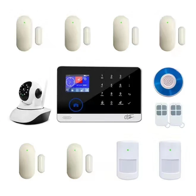 WIFI /GSM /GPRS Wireless Burglar Alarm System Wireless IP Camera Remote Control Alarm Set