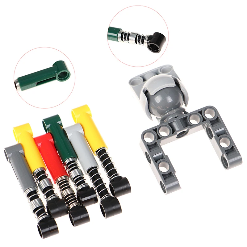 

4Pcs Bricks Shock Absorber Wheel Push Rod Drive Steering Building Blocks Toy