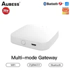 Умный многорежимный шлюз AUBESS ZigBee 3,0, хаб для умного дома, мост Tuya Smart Life, приложение для дистанционного управления, работает с Alexa Google Home