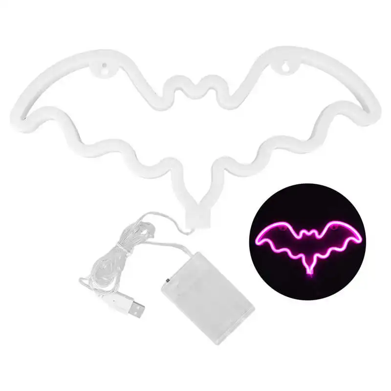 

Ярко-розовый декоративный неоновый знак летучая мышь для вечевечерние НКИ в баре