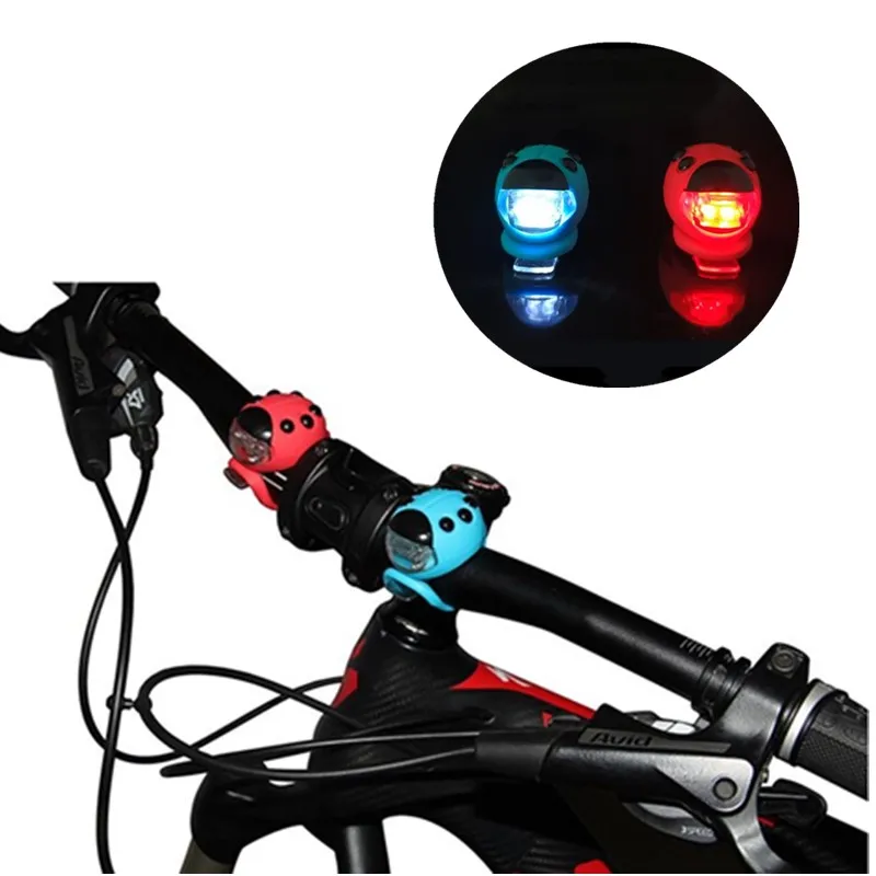 WasaFire Божья Коровка Велосипед спереди и сзади светильник светодиодный фонарь для