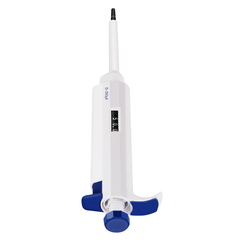 

FOURE'S Scientific Micropipette Single Channel Adjustable Volume Pipettor,5-50 Microliter,lab Transfer Pipette, Pipet Free Tips