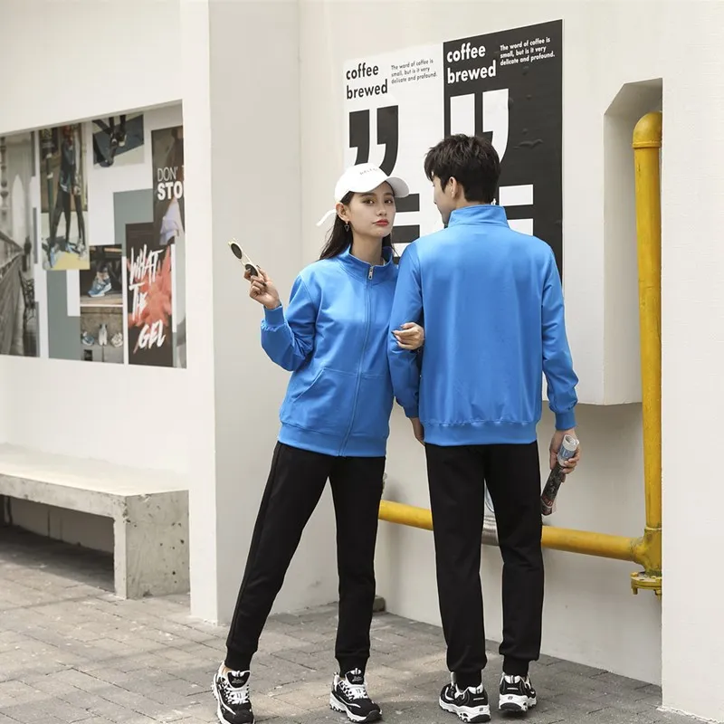 Толстовка мужская с воротником стойкой свитшот на молнии Повседневная хлопковая