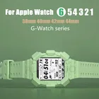 Ремешок силиконовый для Apple Watch 414538404244 мм, прозрачный спортивный браслет для IWatch Series 7 SE 6 5 4 3