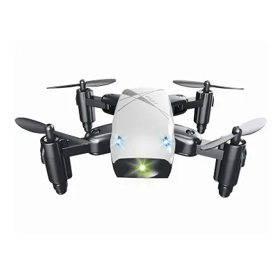 White with camera S9 S9HW мини-Дрон с камерой HD S9 без камеры складной Радиоуправляемый квадрокоптер высота удержания вертолет WiFi FPV микро сумка Дрон - Цвет: White with camera