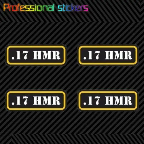 

(4x) .17 HMR Ammo Can Sticker Set Decal Self Adhesive Molon Labe Bullet Type 2 for Car, Laptops, Motorcycles, Office Supplies