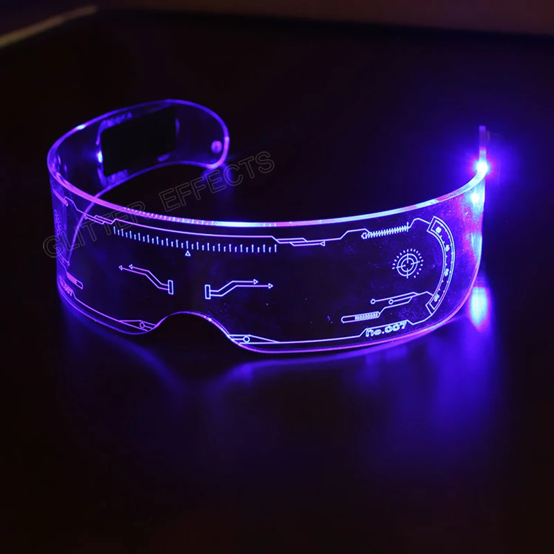 

LED Glasses EL Wire Neon Party Luminous LED Glasses Light Up Glasses Rave Costume Party Decor DJ SunGlasses Halloween Decoration