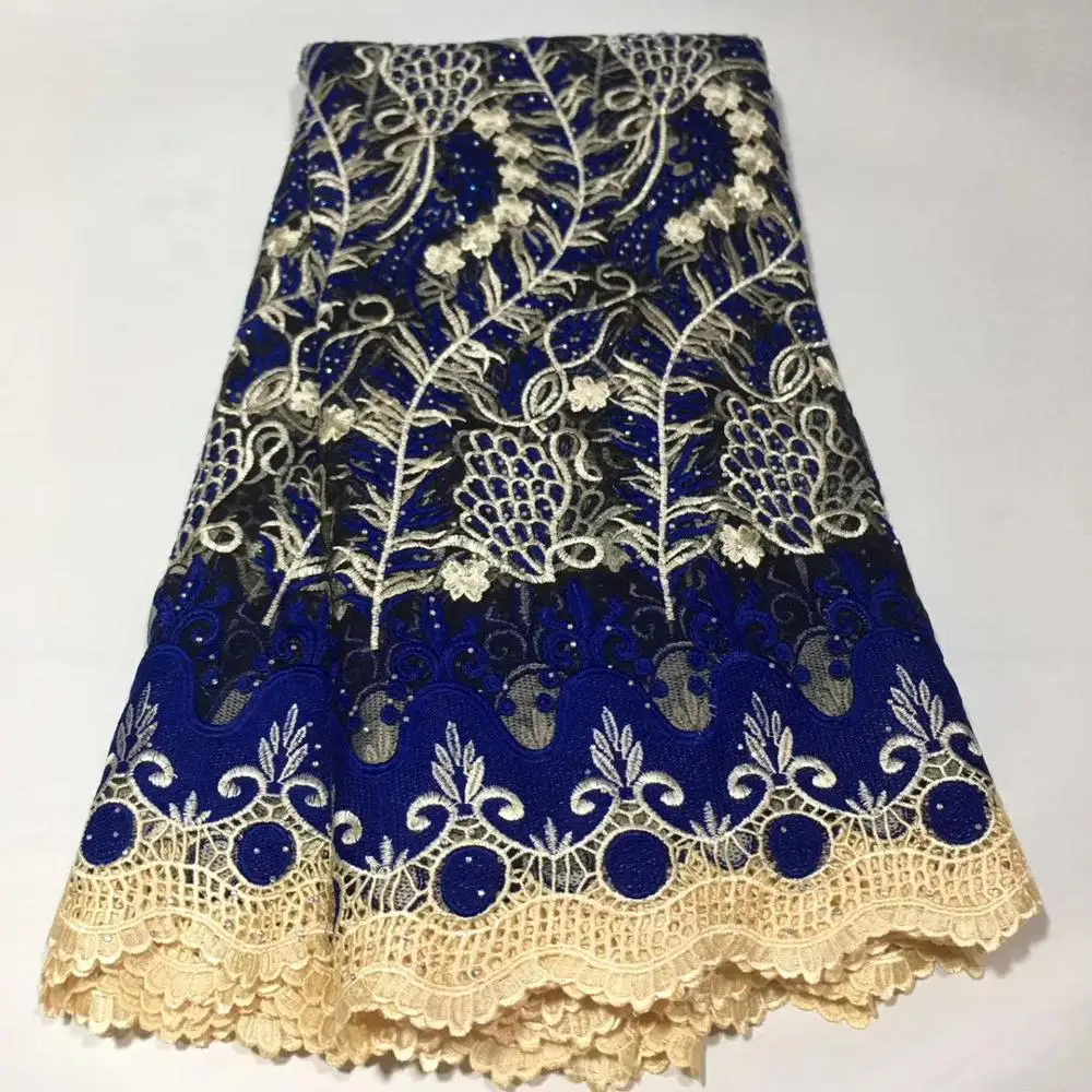 Красочная африканская кружевная ткань 2020 нигерийская с вышивкой.