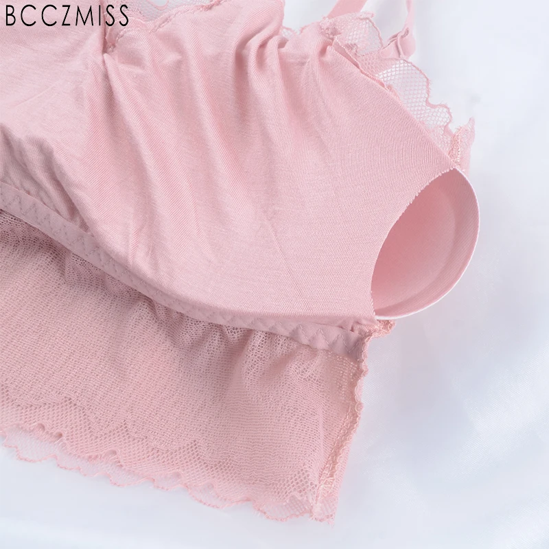 Женское нижнее белье с кружевным подолом BCCZMISS удобный бюстгальтер ярких цветов