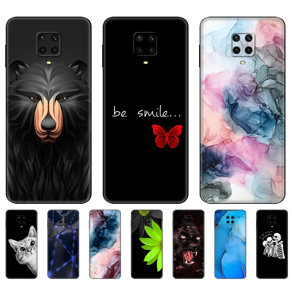 For Xiaomi Redmi Note 9S Case Note 9 Soft Silicon Phone Cover For Redmi Note 9 Pro Back Note9S Note9Pro Note9 bag black tpu case