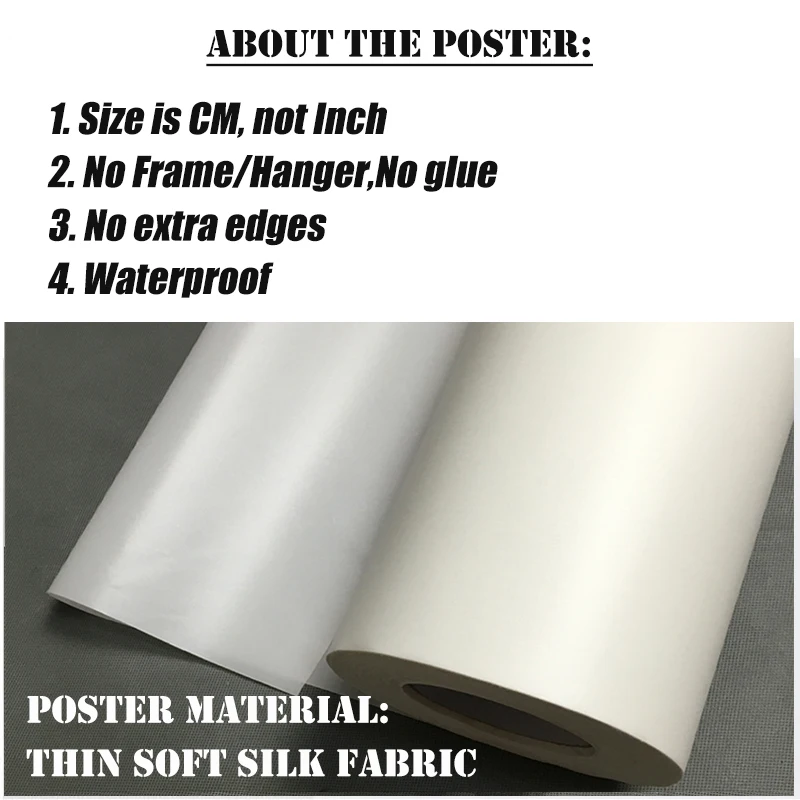 

Anime Poster Demon Slayer Kimetsu no Yaiba Comics Poster Wall Art Cloth Painting Living Room Decor Fabric Art Prints Waterproof