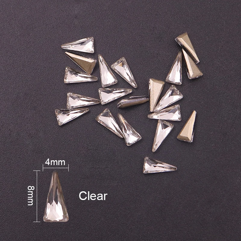 10 шт. треугольные декоративные кристаллы для ногтей|Стразы и украшения| |