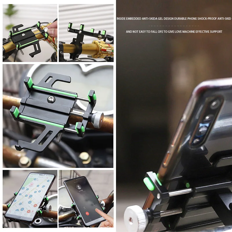Алюминиевый держатель для мотоцикла велосипеда MTB на руль сотового телефона GPS