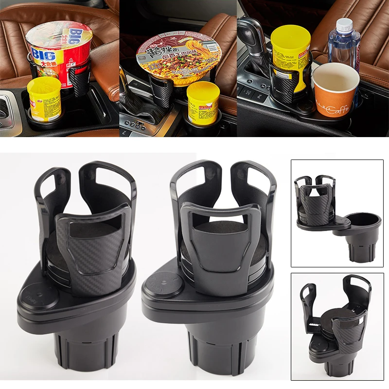 

New Arrival 1pc Car Dual Cup Holder Adjustable Cup Stand Sunglasses Phone Organizer Drinking Bottle Holder Bracket