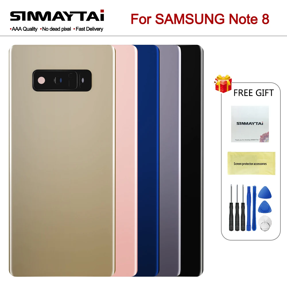 Оригинальное стекло для SAMSUNG Galaxy Note 8 N9500 N950F задняя крышка батарейного отсека |