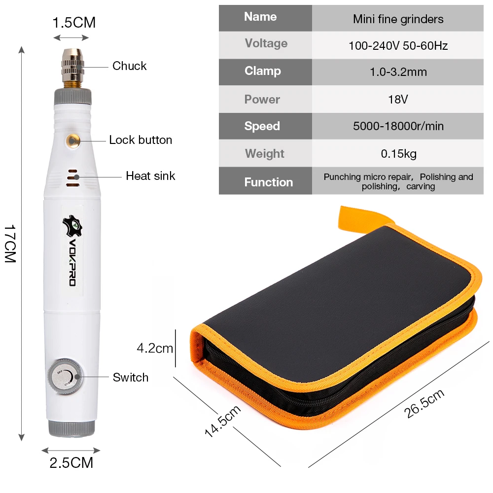 Мини дрель с регулируемой скоростью 18 в 2 вида|Электрические дрели| |