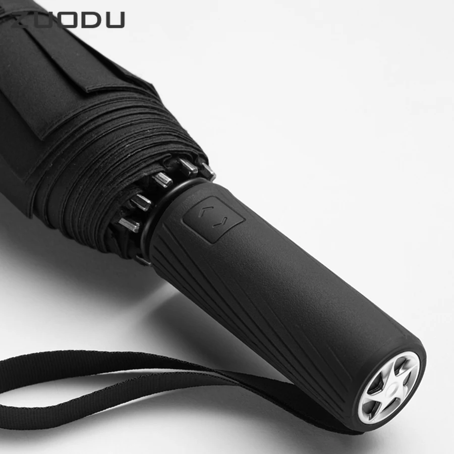 

Men Automatic Umbrella Folding Windproof Car Quality Big Umbrella Rain Business Strong Car Travel Rain Gear Gift
