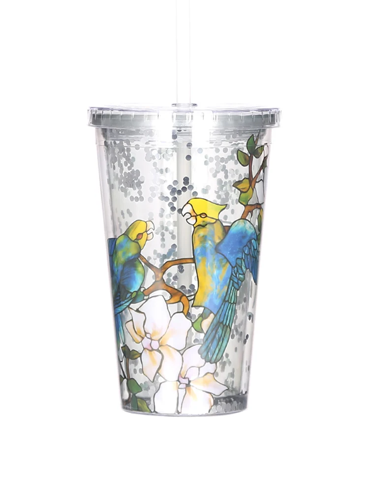 

[Metropolitan Museum of Art] Iu Green Creative Sippy Cup Small Fresh Cup Water cup handy at home straw cup