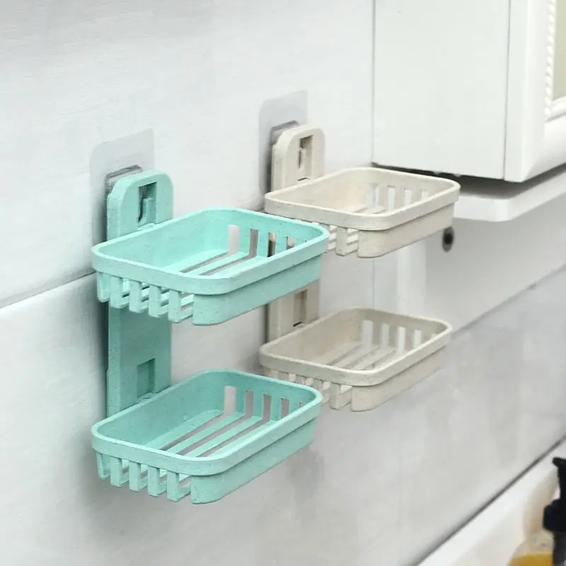 

Soap box, toilet drain, wall hanging, double soap holder, bathroom shelf, soap holder