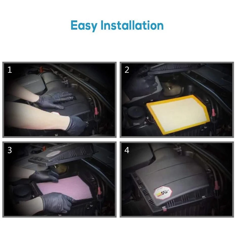 

53034018AD Air Cleaner Cartridge for 2018 Jeep Wrangler JK, 2007-18 Wrangler Car Engine Purifier